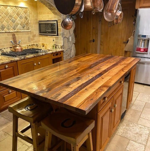 Wood Top Kitchen Island