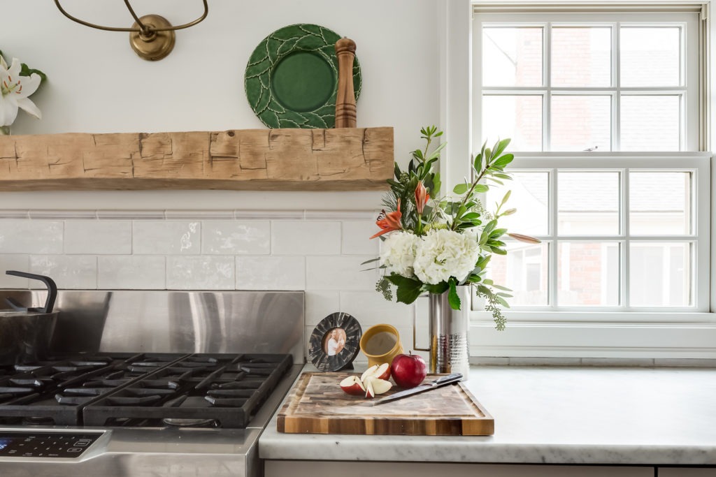 Hand Hewn Mantel