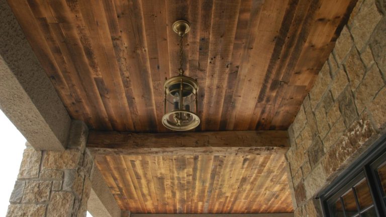 Hand Hewn Beams and Paneling