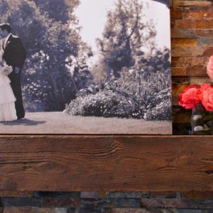 Rough Sawn 6x6 Fireplace Mantel