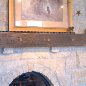 Rough Sawn Fireplace Mantel 8x8