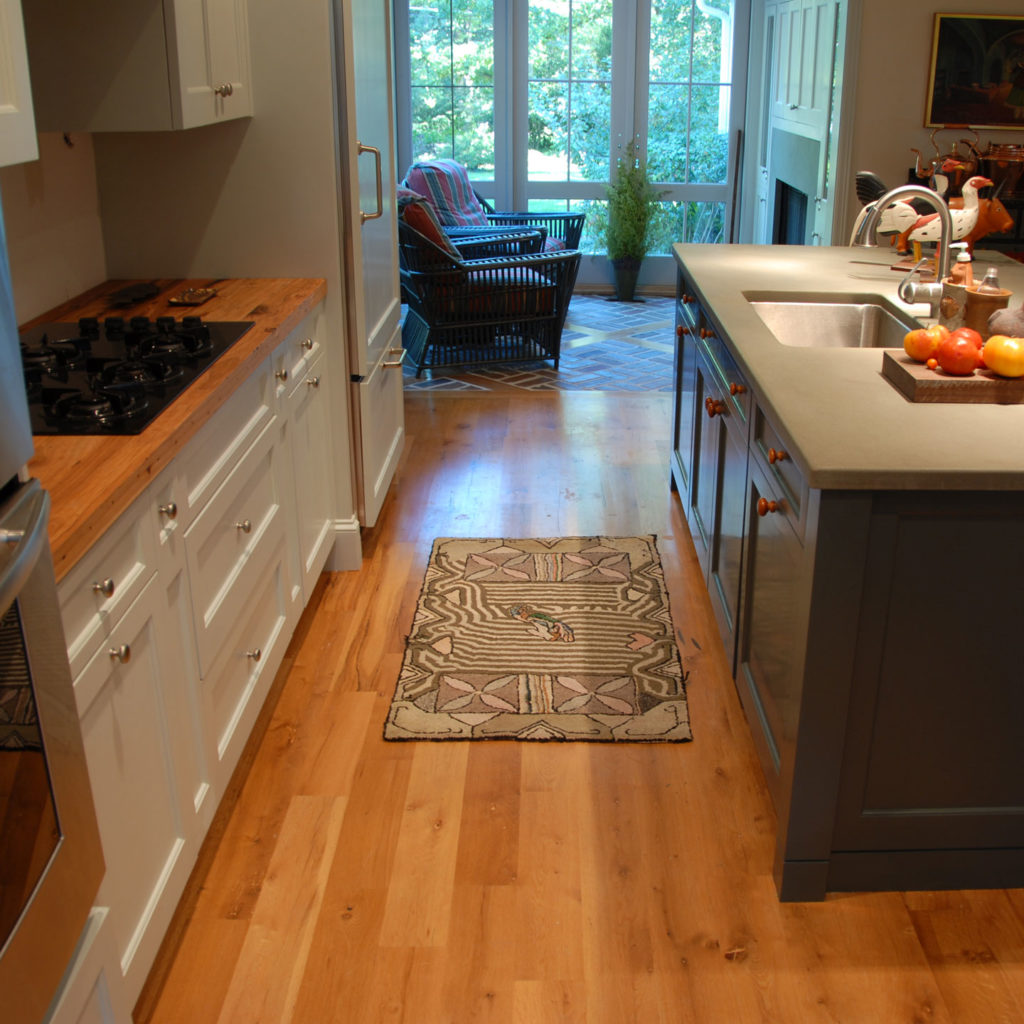 Reclaimed Hickory Wood Kitchen Countertops