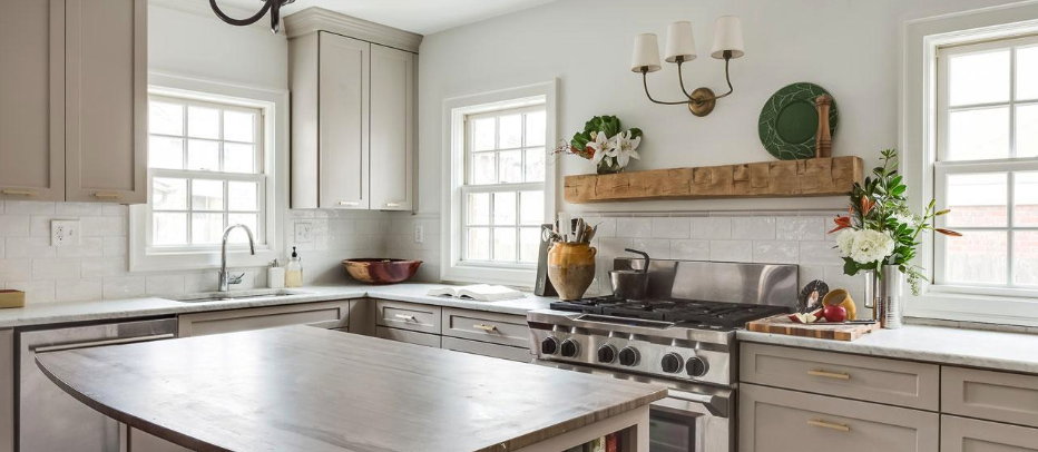 rustic kitchen beams