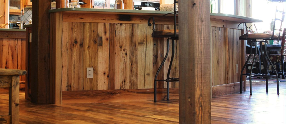 rustic kitchen columns