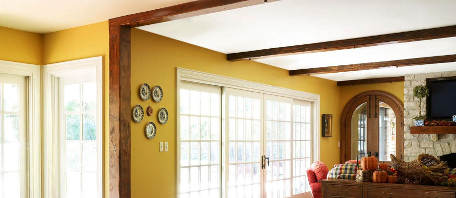 subtle ceiling beams