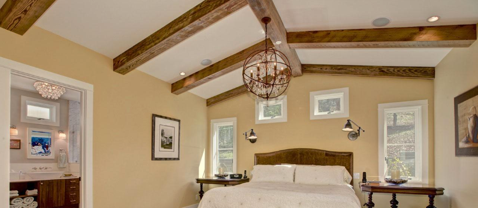 ceiling beams arched