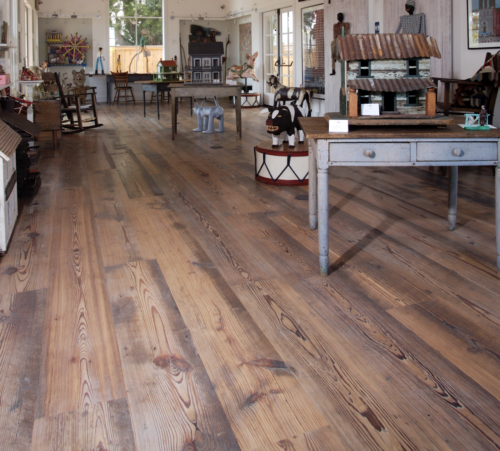 Dirty top wood flooring