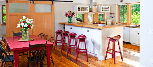 kitchen reclaimed wood floors