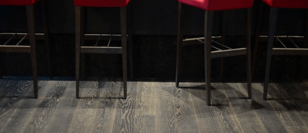 Smokey gray wood flooring