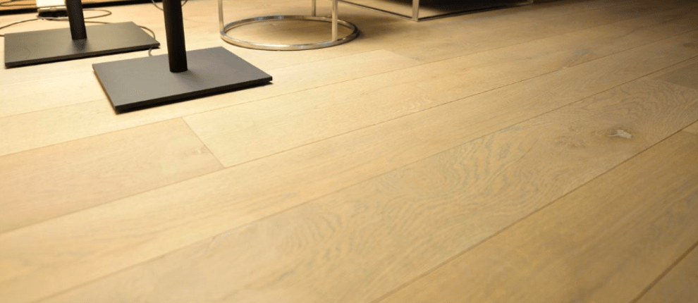 Close up of bleached wood flooring