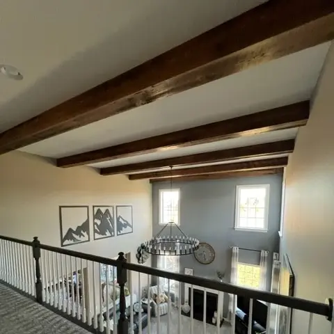 American Walnut Wood Ceiling Beams | Box Beams | Elmwood Reclaimed