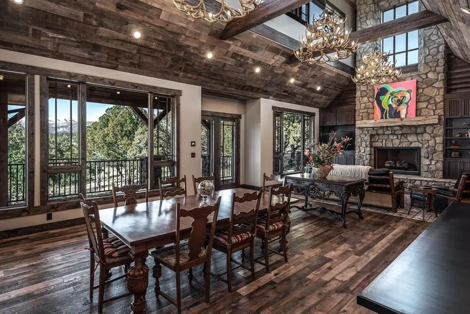 Rustic Oak Floors, Antique Barnwood Paneling