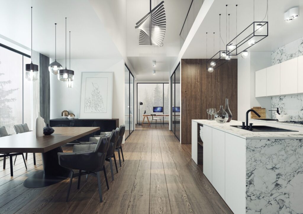 Modern Dark Wood Design Accents